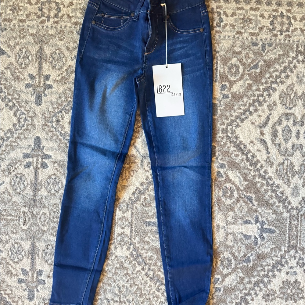 1822 Denim Women's Deep Blue Skinny Jeans